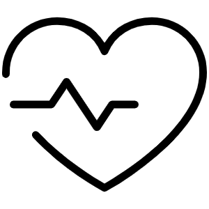 Heartbeat Thin Icon from Phosphor Thin Set