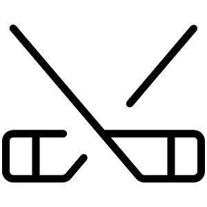 Hockey Thin Icon from Phosphor Thin Set