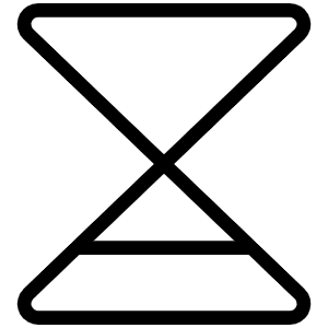 Hourglass Simple Low Thin Icon from Phosphor Thin Set