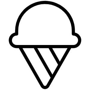 Ice Cream Thin Icon from Phosphor Thin Set