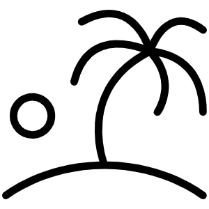 Island Thin Icon from Phosphor Thin Set