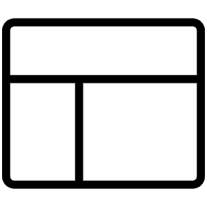 Layout Thin Icon from Phosphor Thin Set