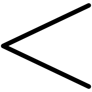 Less Than Thin Icon from Phosphor Thin Set