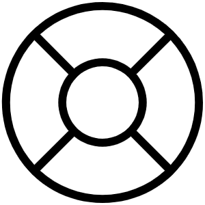 Lifebuoy Thin Icon from Phosphor Thin Set