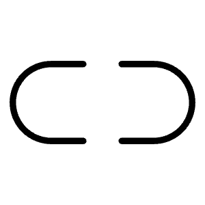 Link Simple Horizontal Break Thin Icon from Phosphor Thin Set
