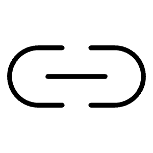 Link Simple Horizontal Thin Icon from Phosphor Thin Set