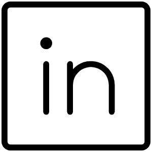 Linkedin Logo Thin Icon from Phosphor Thin Set