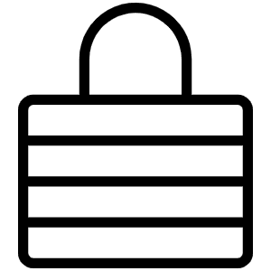 Lock Laminated Thin Icon from Phosphor Thin Set