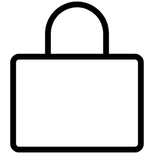 Lock Simple Thin Icon from Phosphor Thin Set