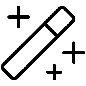 Magic Wand Thin Icon from Phosphor Thin Set