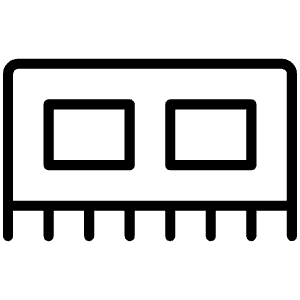 Memory Thin Icon from Phosphor Thin Set