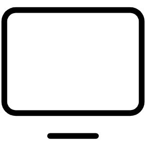 Monitor Thin Icon from Phosphor Thin Set