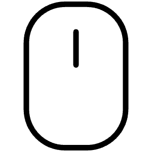 Mouse Simple Thin Icon from Phosphor Thin Set