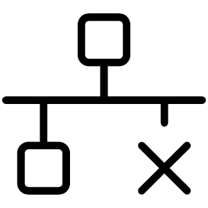 Network X Thin Icon from Phosphor Thin Set