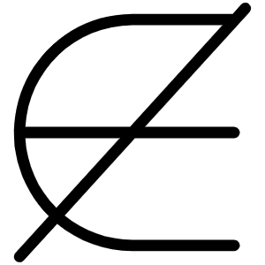 Not Member Of Thin Icon from Phosphor Thin Set