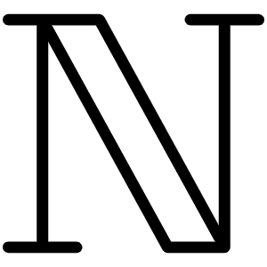 Notion Logo Thin Icon from Phosphor Thin Set