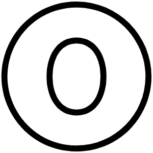 Number Circle Zero Thin Icon from Phosphor Thin Set