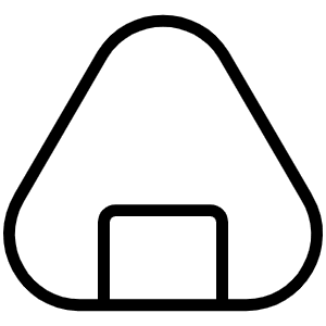 Onigiri Thin Icon from Phosphor Thin Set