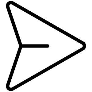 Paper Plane Right Thin Icon from Phosphor Thin Set