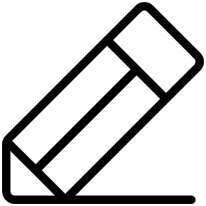 Pencil Line Thin Icon from Phosphor Thin Set