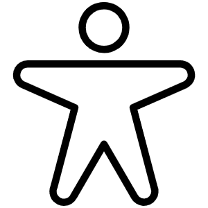 Person Arms Spread Thin Icon from Phosphor Thin Set