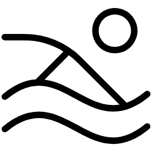 Person Simple Swim Thin Icon from Phosphor Thin Set