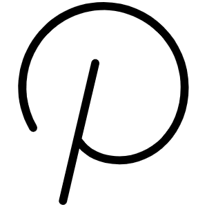 Pinterest Logo Thin Icon from Phosphor Thin Set