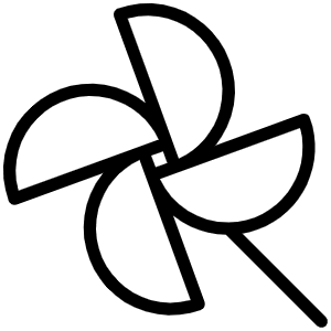 Pinwheel Thin Icon from Phosphor Thin Set