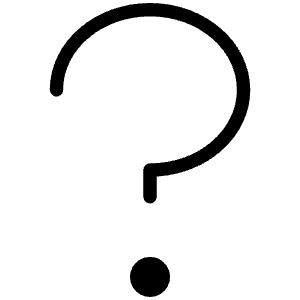 Question Mark Thin Icon from Phosphor Thin Set
