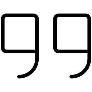 Quotes Thin Icon from Phosphor Thin Set