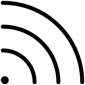 Rss Thin Icon from Phosphor Thin Set