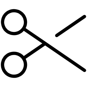 Scissors Thin Icon from Phosphor Thin Set