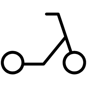 Scooter Thin Icon from Phosphor Thin Set