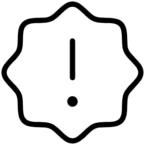 Seal Warning Thin Icon from Phosphor Thin Set