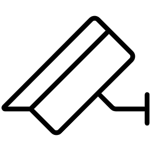 Security Camera Thin Icon from Phosphor Thin Set