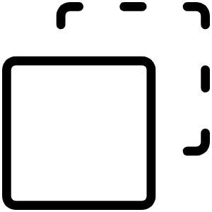 Selection Background Thin Icon from Phosphor Thin Set
