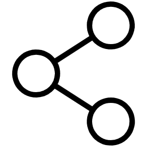 Share Network Thin Icon from Phosphor Thin Set