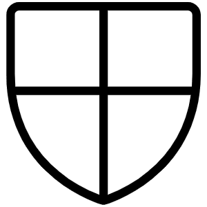 Shield Checkered Thin Icon from Phosphor Thin Set