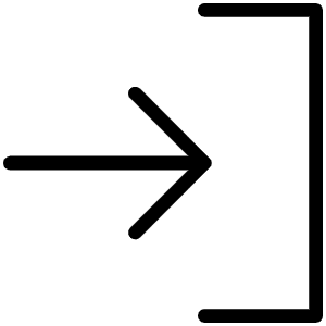 Sign In Thin Icon from Phosphor Thin Set