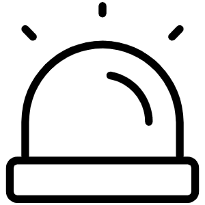Siren Thin Icon from Phosphor Thin Set