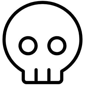 Skull Thin Icon from Phosphor Thin Set