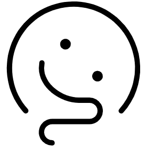 Smiley Melting Thin Icon from Phosphor Thin Set