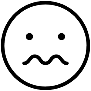 Smiley Nervous Thin Icon from Phosphor Thin Set