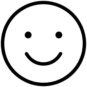 Smiley Thin Icon from Phosphor Thin Set