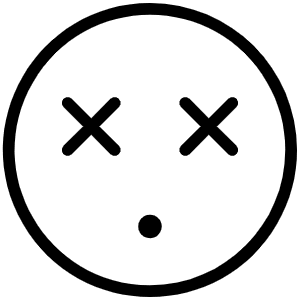 Smiley X Eyes Thin Icon from Phosphor Thin Set