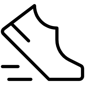 Sneaker Move Thin Icon from Phosphor Thin Set