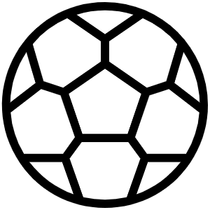 Soccer Ball Thin Icon from Phosphor Thin Set