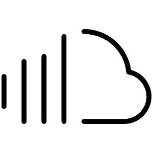 Soundcloud Logo Thin Icon from Phosphor Thin Set