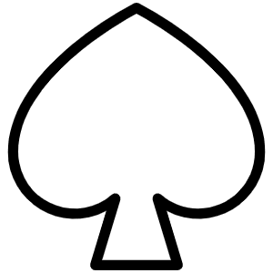 Spade Thin Icon from Phosphor Thin Set