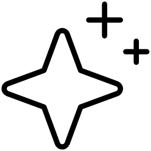 Sparkle Thin Icon from Phosphor Thin Set